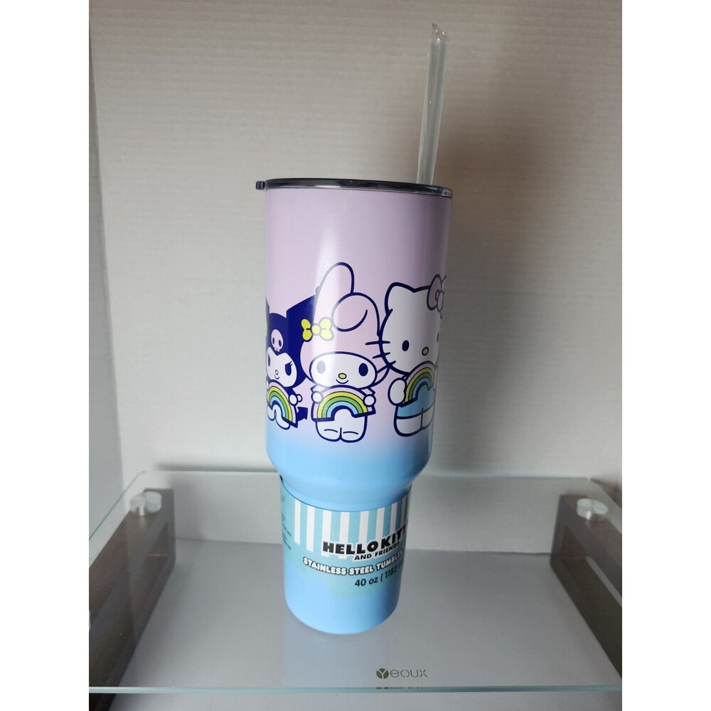 Hello Kitty And Friends Tumbler With Straw Stainless Steel Drink 40oz